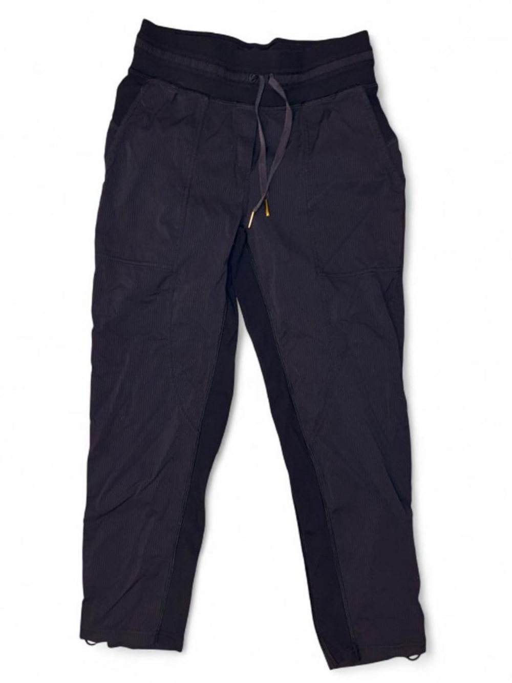 Black lululemon track pants